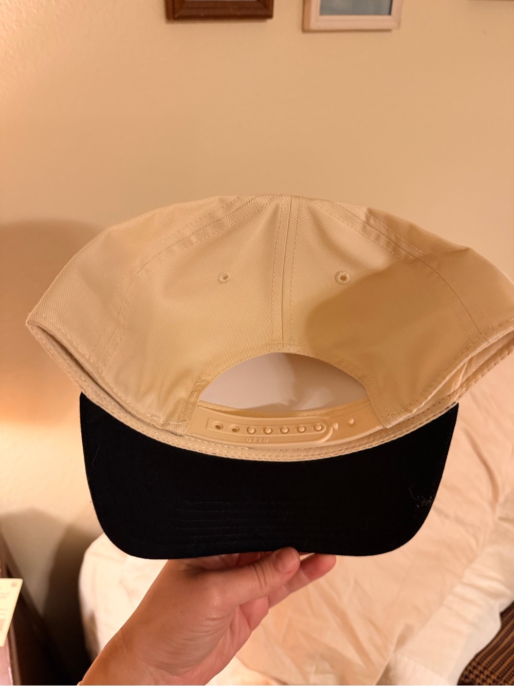 OTTO Make America Cowboy Again Two-Tone Trucker Hat - Cream & Black - Picture 2 of 2
